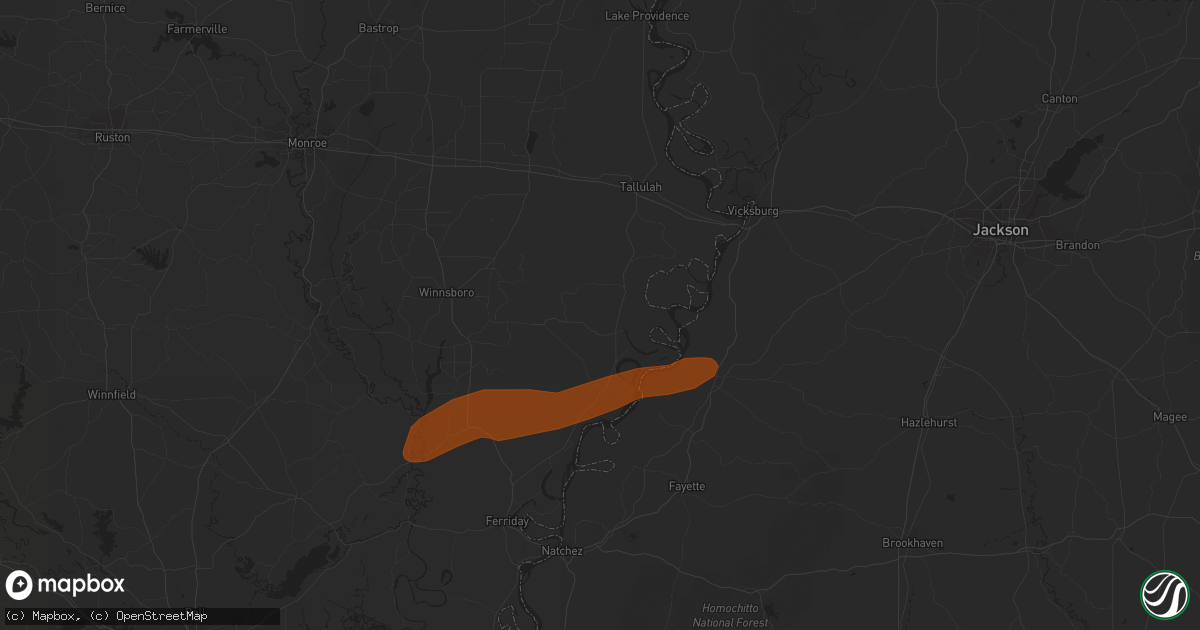 Hail map in Newellton, LA on February 12, 2013