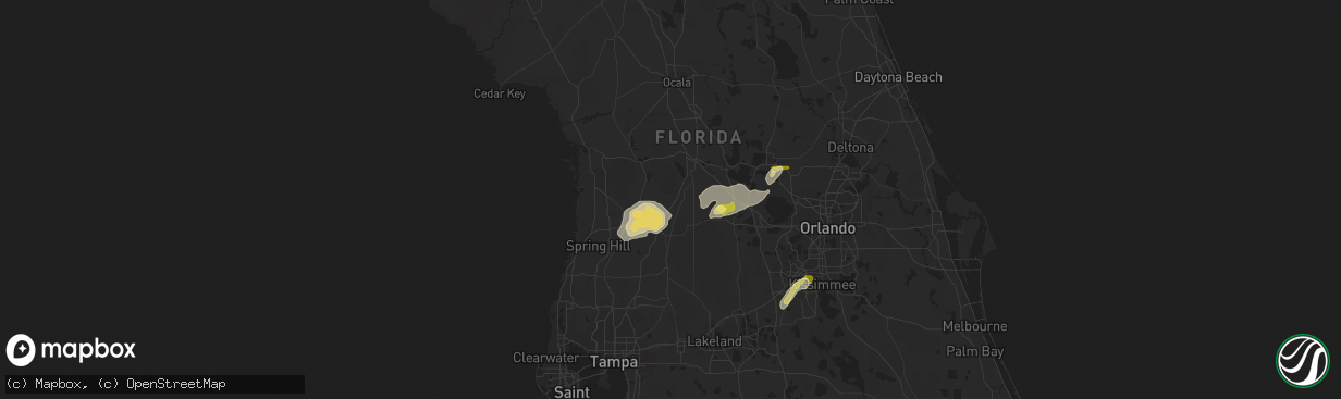 Hail map in Bushnell, FL on February 12, 2014