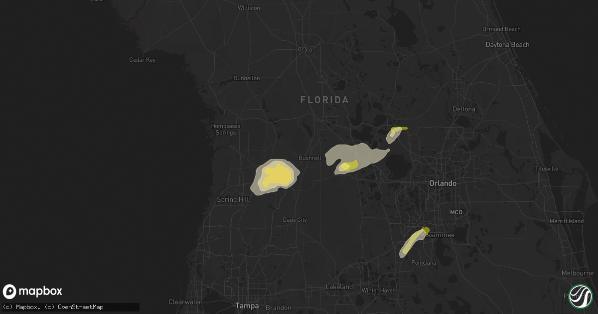 Hail map in Bushnell, FL on February 12, 2014