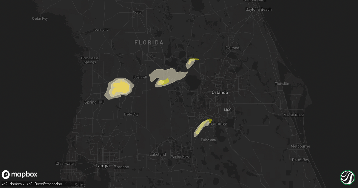 Hail map in Clermont, FL on February 12, 2014