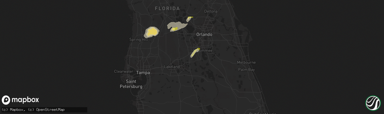 Hail map in Davenport, FL on February 12, 2014
