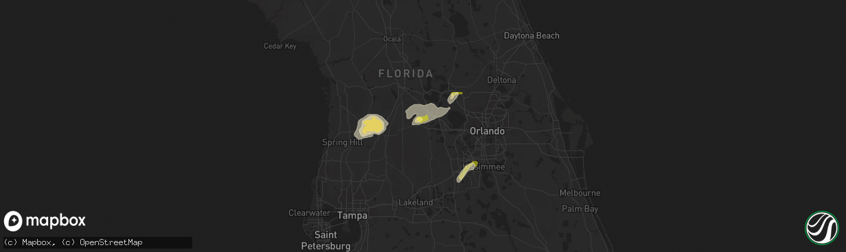 Hail map in Groveland, FL on February 12, 2014