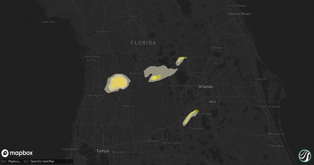 Hail map in Groveland, FL on February 12, 2014