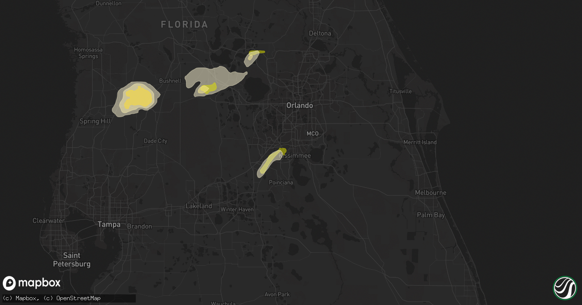 Hail map in Kissimmee, FL on February 12, 2014