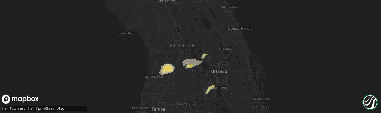 Hail map in Leesburg, FL on February 12, 2014