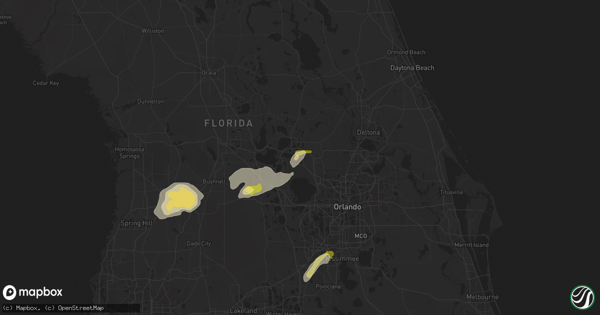 Hail map in Mount Dora, FL on February 12, 2014