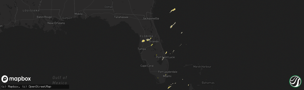 Hail map on February 12, 2014