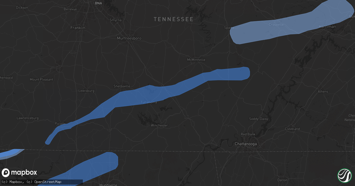 Hail map in Harvest, AL on February 12, 2020