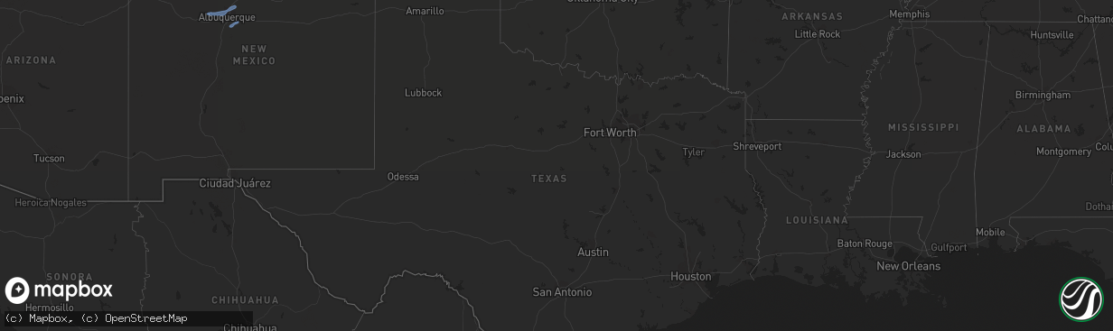 Hail map in Florida on February 13, 2021