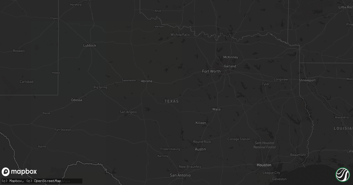 Hail map in Florida on February 13, 2021
