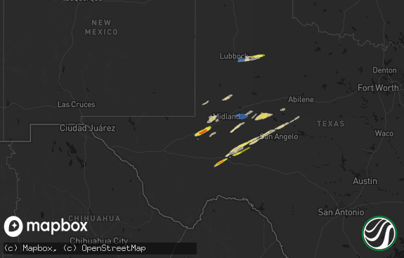 Hail map preview on 02-13-2026