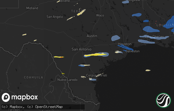 Hail map preview on 02-14-2026