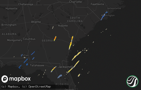 Hail map preview on 02-15-2021