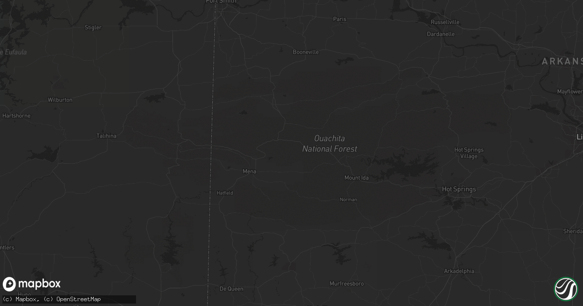 Hail map in Ratliff City, OK on February 15, 2023