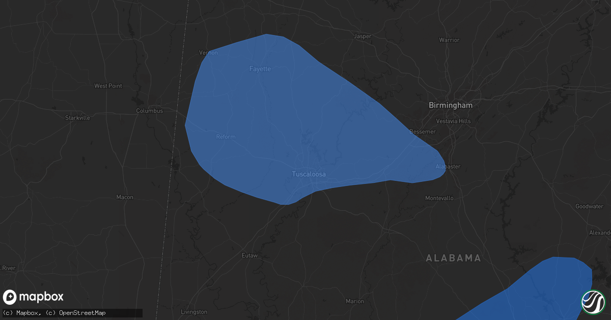 Hail map in Northport, AL on February 15, 2025