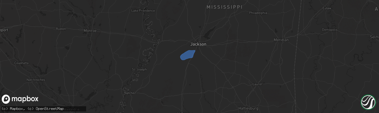 Hail map in Terry, MS on February 15, 2025