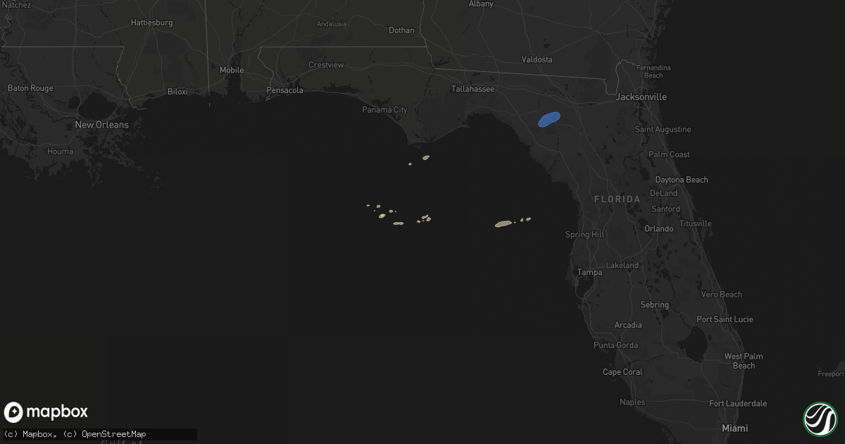 Hail map on February 15, 2026