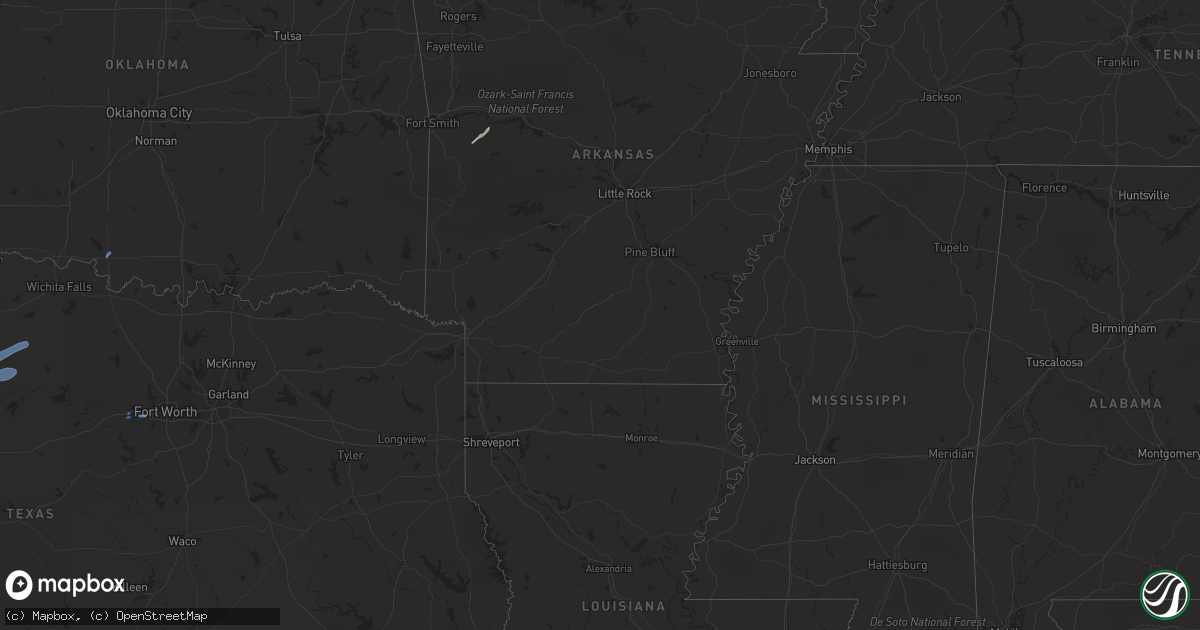 Hail map in South Carolina on February 16, 2022