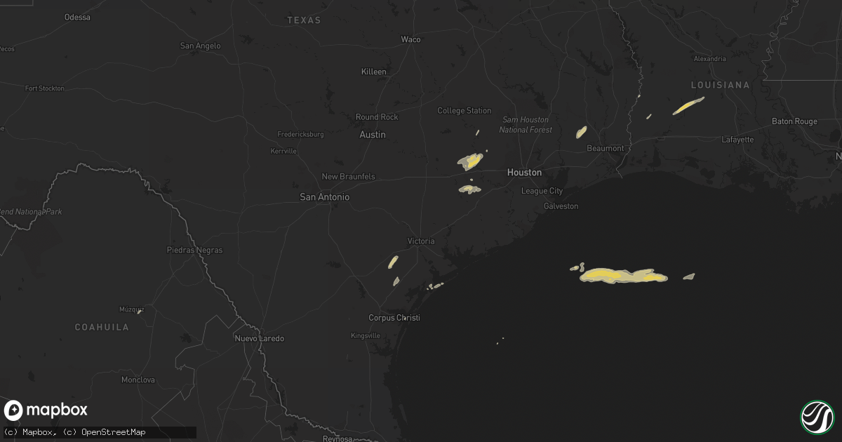 Hail map on February 17, 2012