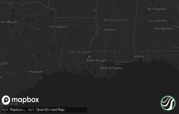 Hail map preview on 02-18-2019