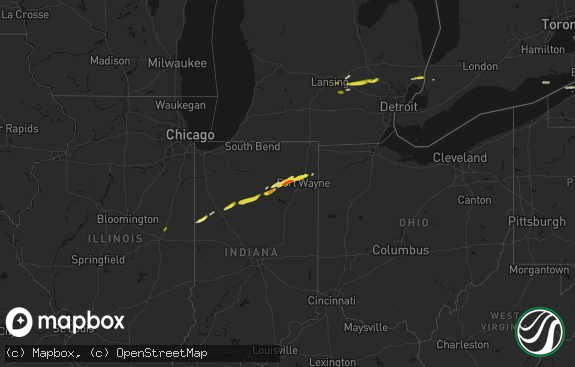 Hail map preview on 02-18-2026