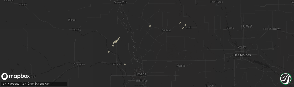 Hail map in West Point, NE on February 19, 2011