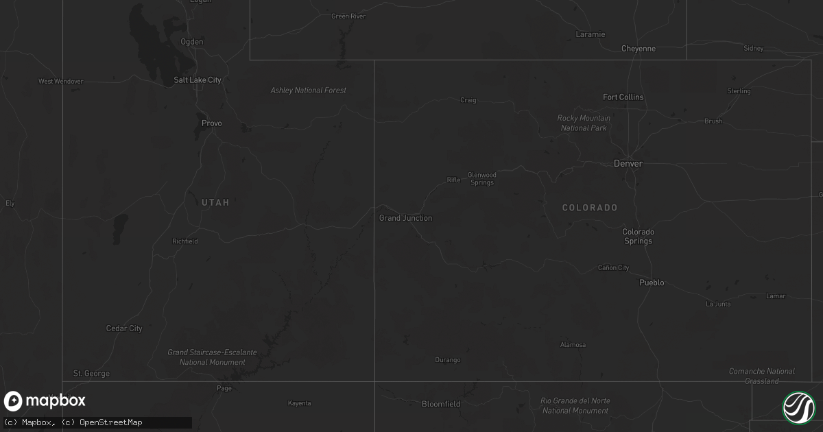 Hail map on February 19, 2013