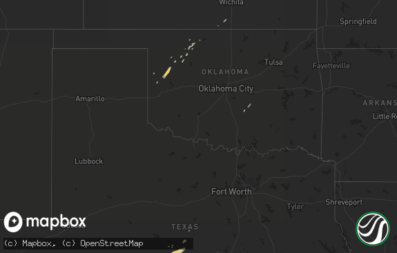 Hail map preview on 02-19-2018