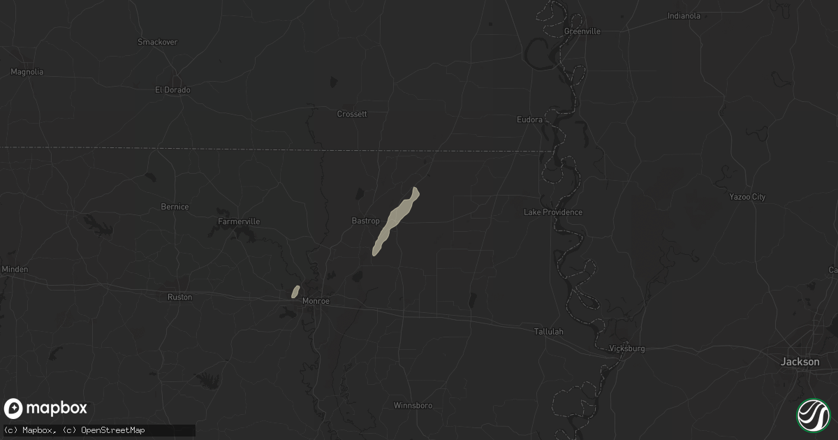 Hail map in Mer Rouge, LA on February 19, 2019