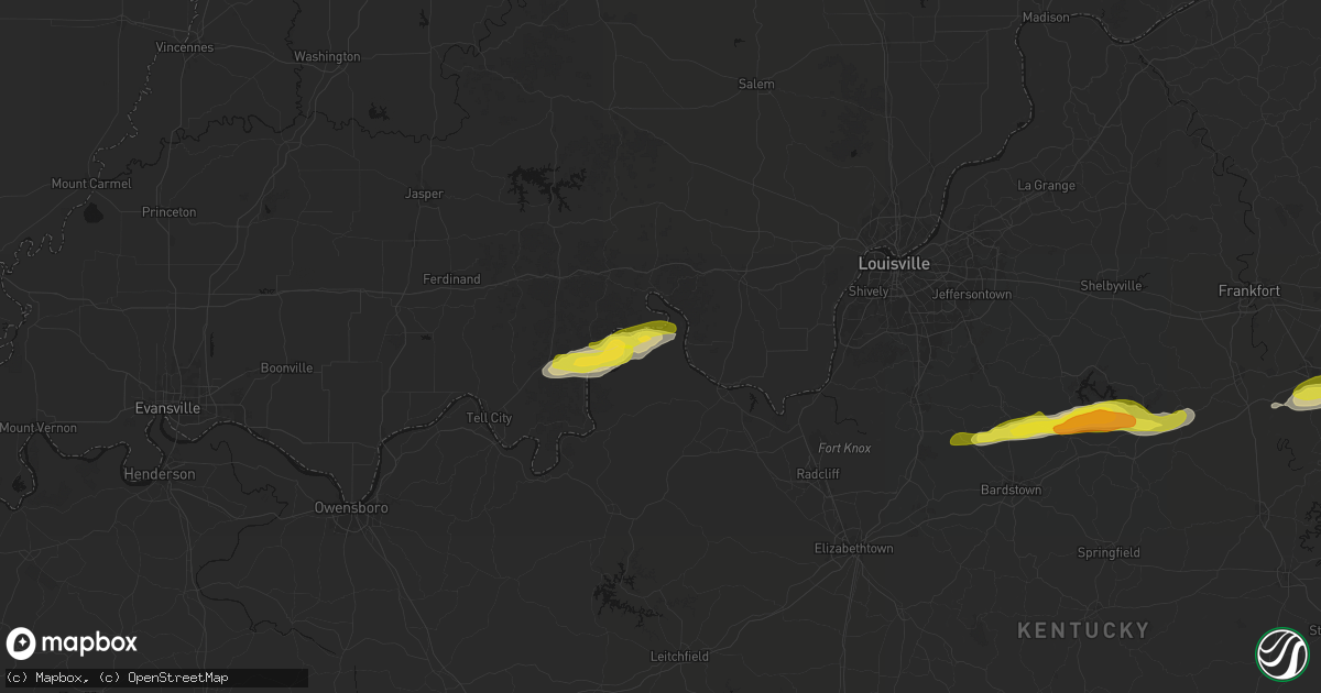 Hail map in Battletown, KY on February 19, 2026