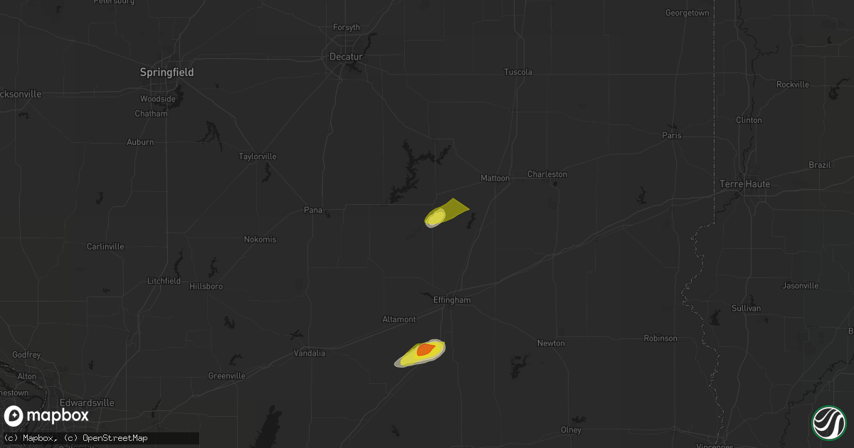 Hail map in Strasburg, IL on February 19, 2026