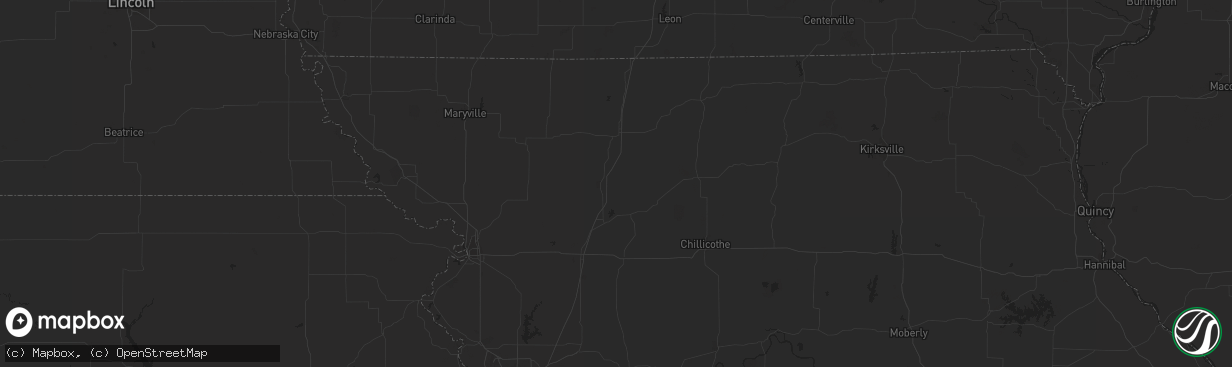Hail map in Benedict, KS on February 20, 2011