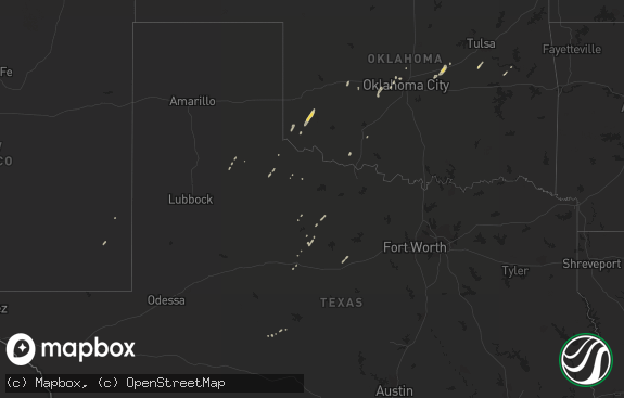 Hail map preview on 02-20-2013