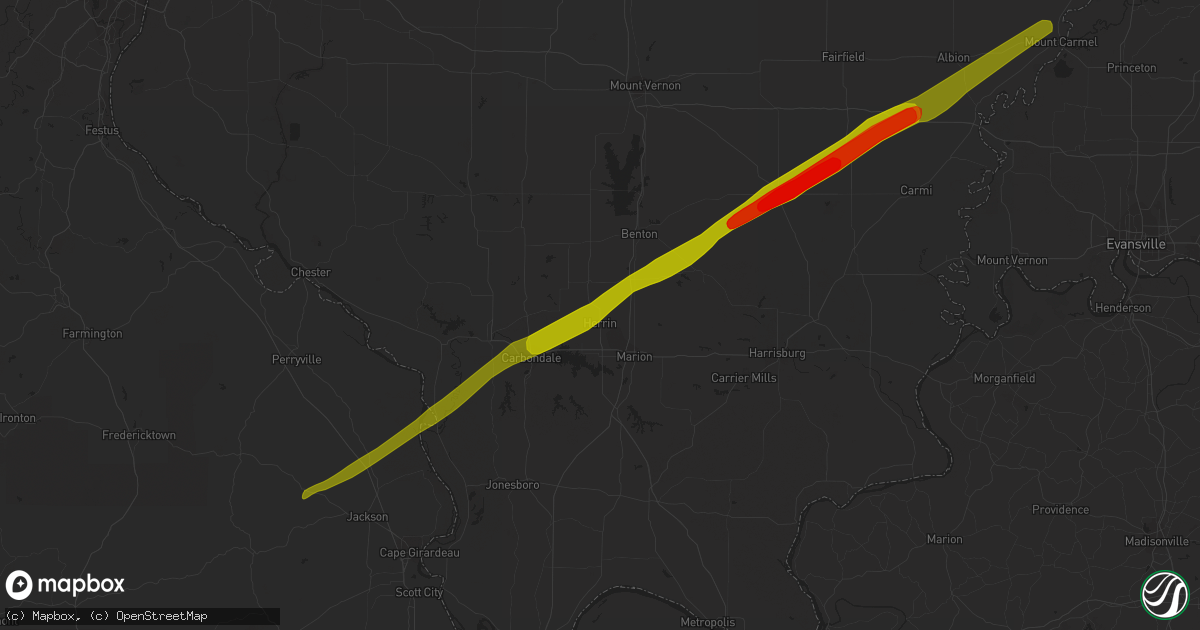 Hail map in Herrin, IL on February 20, 2014
