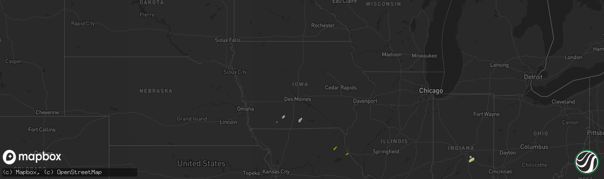 Hail map in Iowa on February 20, 2014