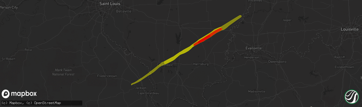 Hail map in West Frankfort, IL on February 20, 2014