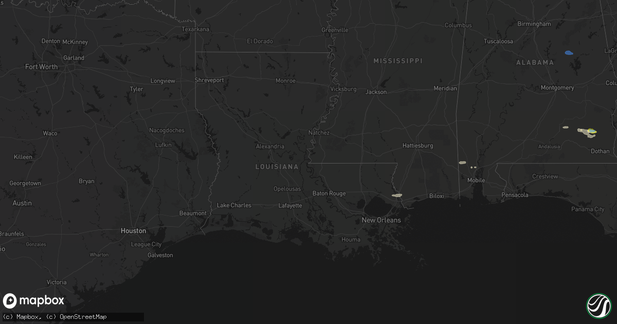 Hail Map In Louisiana On February 21 2026 HailTrace Sales Meta 