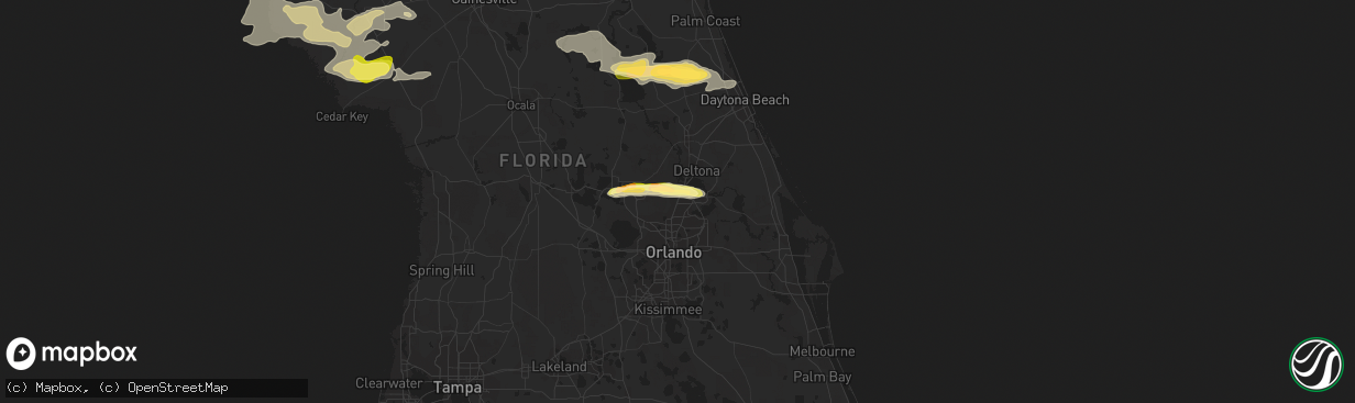 Hail map in Lake Mary, FL on February 23, 2014