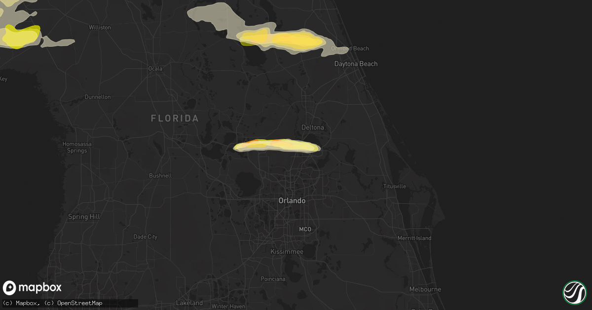 Hail map in Lake Mary, FL on February 23, 2014