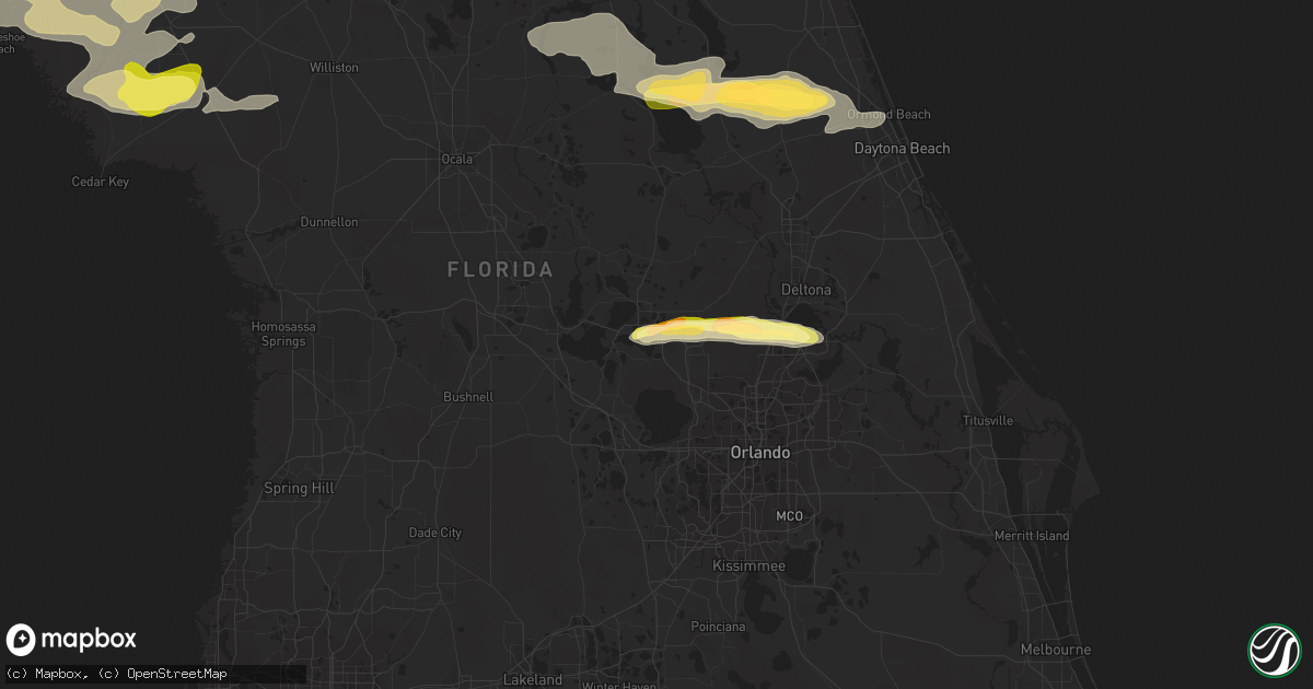 Hail map in Mount Dora, FL on February 23, 2014