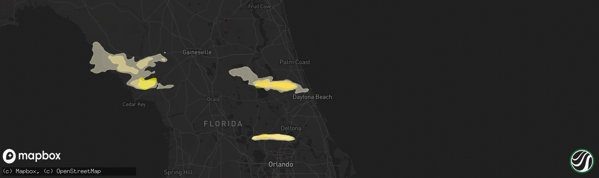 Hail map in Ormond Beach, FL on February 23, 2014