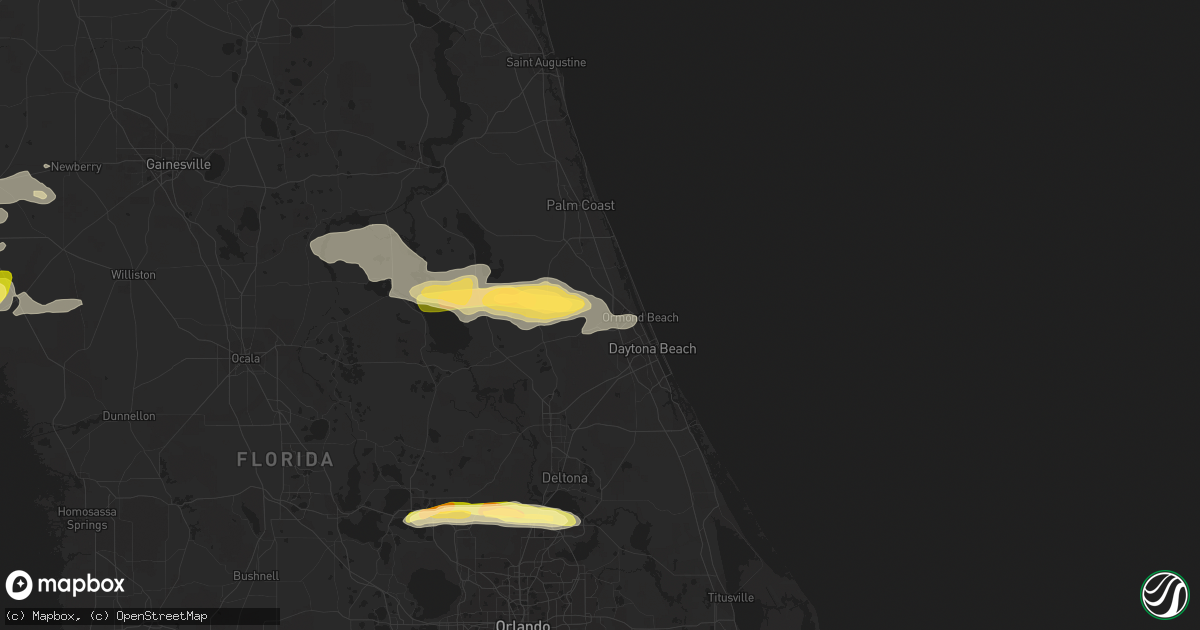 Hail map in Ormond Beach, FL on February 23, 2014