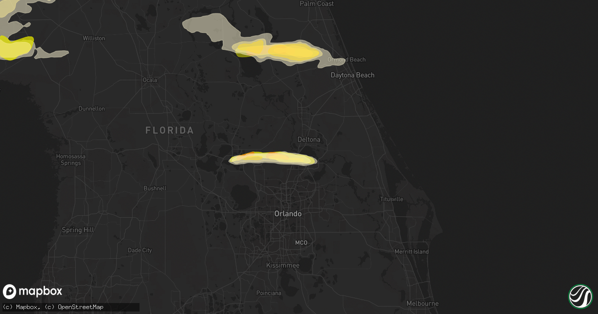 Hail map in Sanford, FL on February 23, 2014