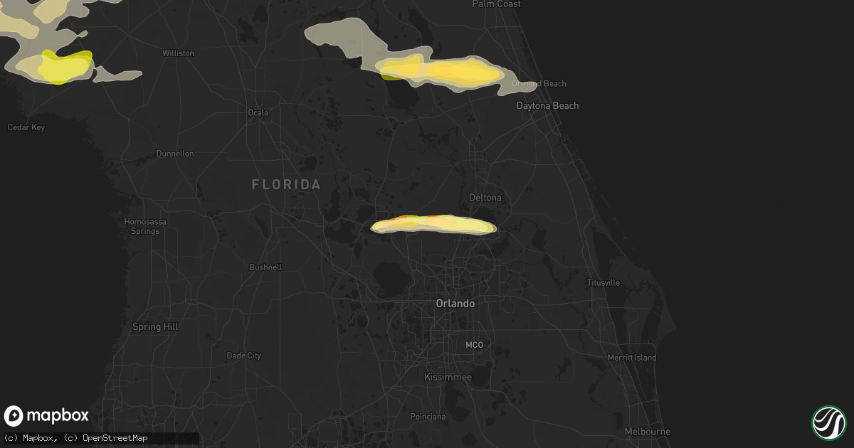 Hail map in Sorrento, FL on February 23, 2014