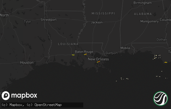 Hail map preview on 02-23-2014