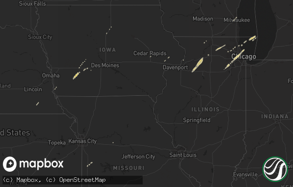 Hail map preview on 02-23-2017