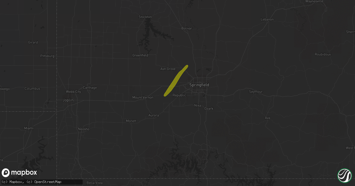 Hail map in Republic, MO on February 23, 2019