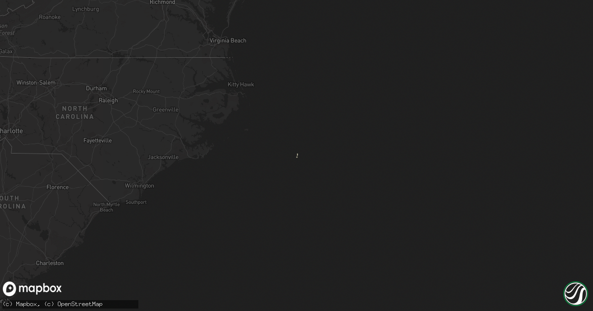 Hail map on February 23, 2024