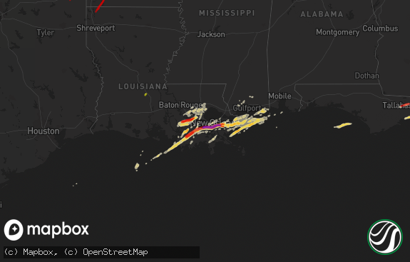 Hail map preview on 02-24-2013