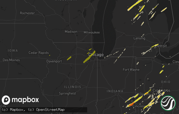 Hail map preview on 02-24-2017